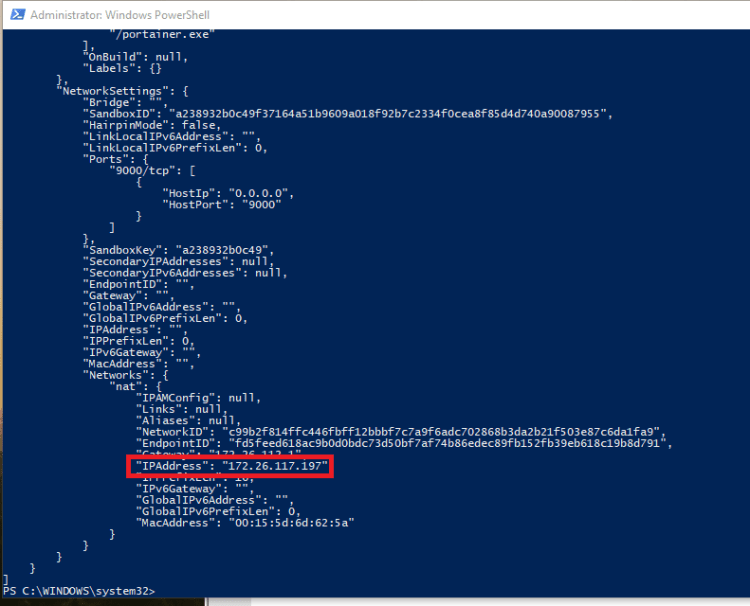 dockerinspectportainer