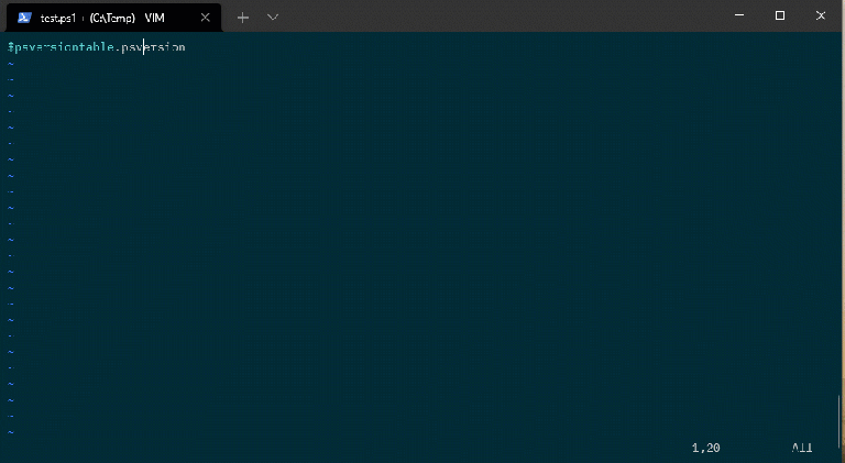 Running Powershell code in Vim | DBA From The Cold